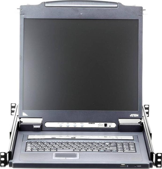 Actual product image Aten CL5708iM LCD KVM Switch Over IP, USB-PS/2,VGA, 8-Ports, DE-Layout