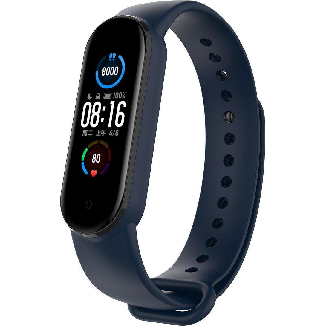 Strap-it Armband (Silikon, Mi Band 6), Uhrenarmband, Blau