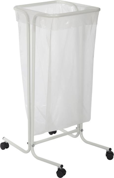 Rossignol TUBAG supporto per sacchi dei rifiuti da 110 L su rotelle bianco Acciaio con verniciatura (110 l)
