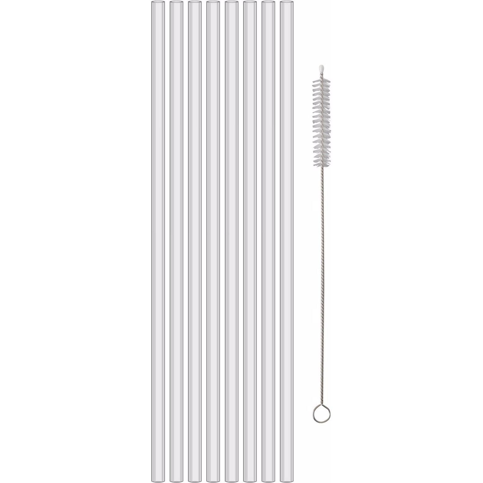 Koziol Strohalm Cheers 8er Set, Strohhalm, Weiss