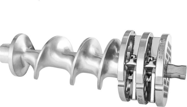 Produktbild Royal Catering Fleischwolf Ladenwolf Elektrischer Wolf Edelstahl 2 Messer 1100 W 220 kg