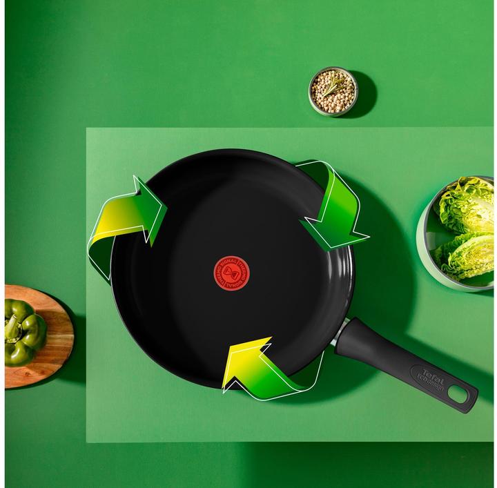 Image du produit Tefal Poêle à frire Renew Black On 28cm (28 cm, Poêle à frire, Aluminium, Céramique)