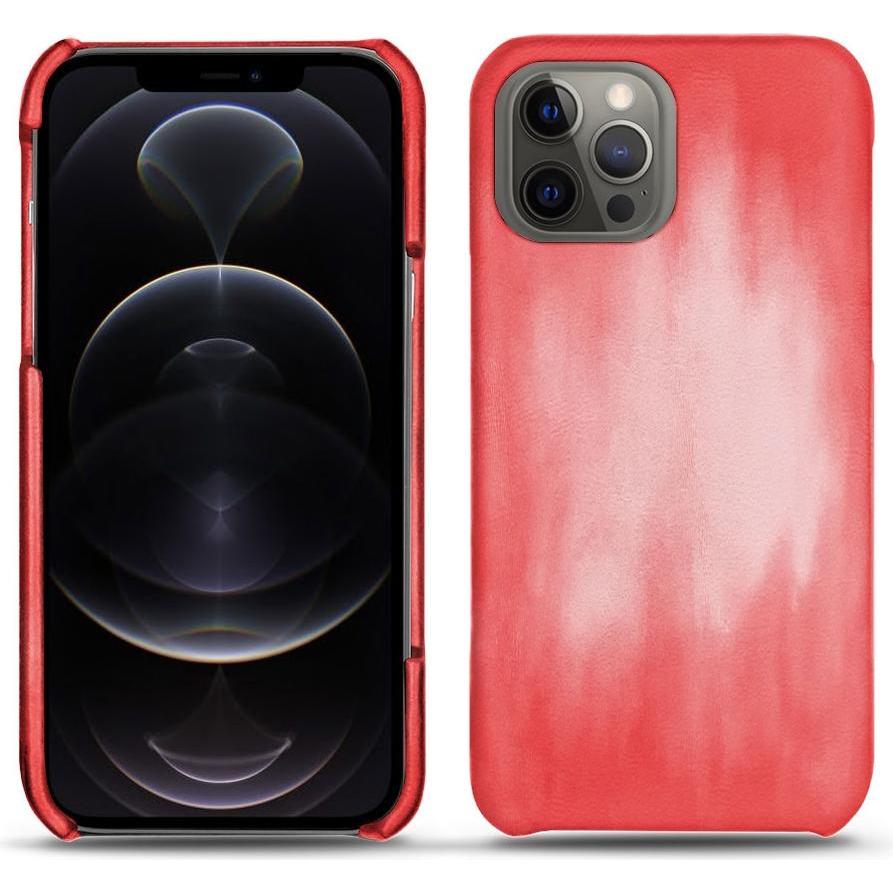 Noreve Lederschutzhülle (Apple iPhone 12 Pro), Smartphone Hülle, Rosa