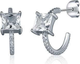 Image du produit JVD - Silver hoop earrings with zircons SVLE2379XH2BI00