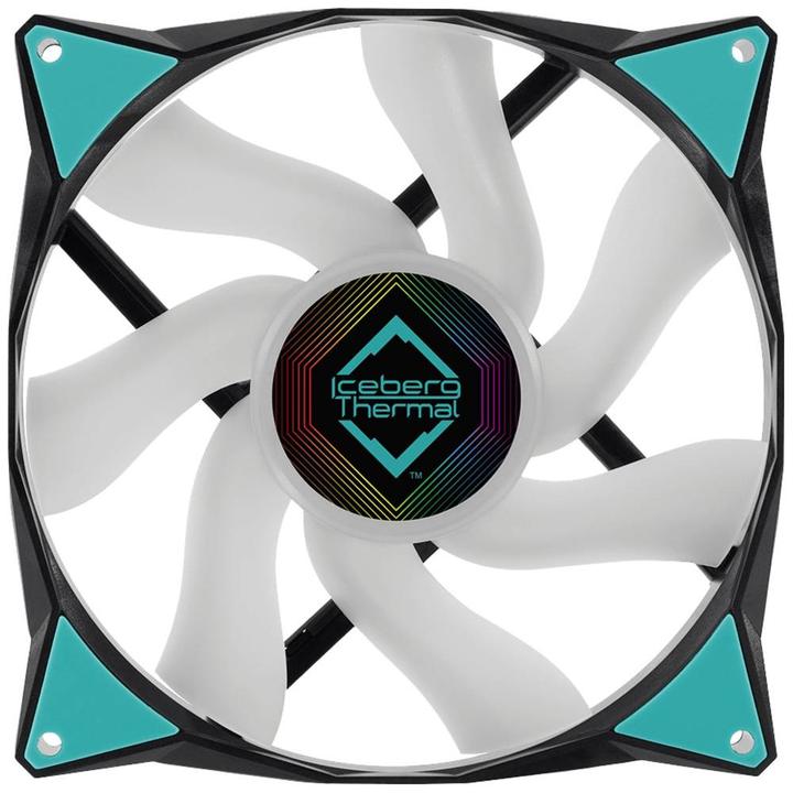 Produktbild Iceberg Thermal IceGALE ARGB Computergehäuse Ventilator 14 cm Schwarz 1 Stück(e) (140 mm, 1 x)