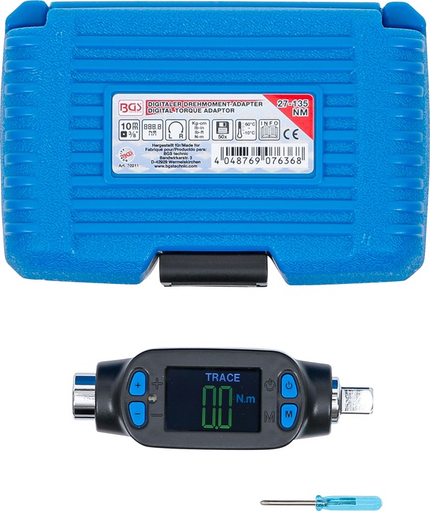 Produktbild BGS Digitaler Drehmoment-Adapter 10 mm (3/8") 27 - 135 Nm (3/8", 27 Nm, 135 Nm)