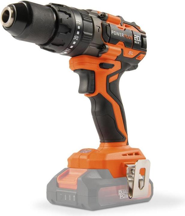 Powerplus Perceuse-visseuse à percussion Dual Power sans balais 20V 65Nm - batterie et chargeur non inclus
