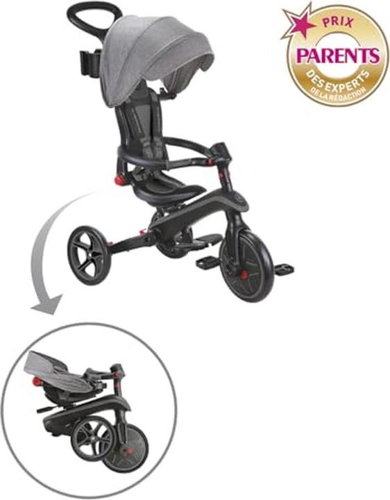 Actual product image Globber Explorer 4 in 1 Foldable Black Grey