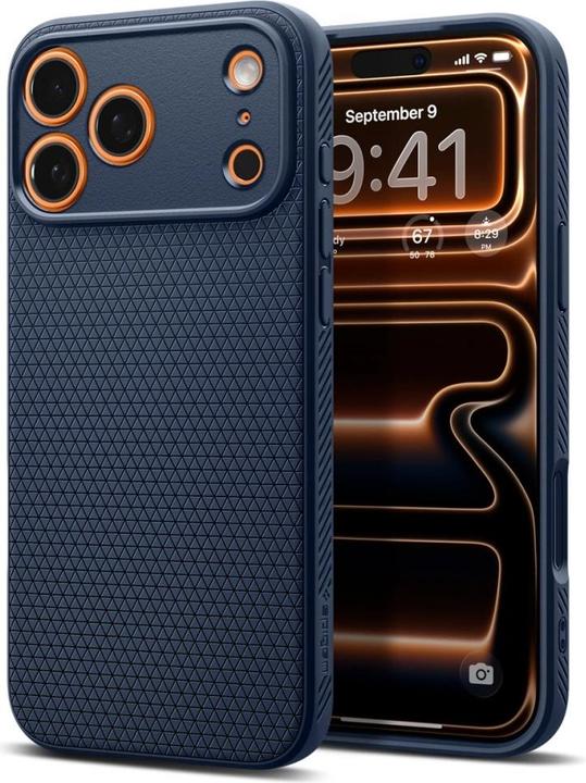 Actual product image Spigen - Liquid Air - iPhone 17 Pro - Navy Blue (Apple iPhone 17 Pro)