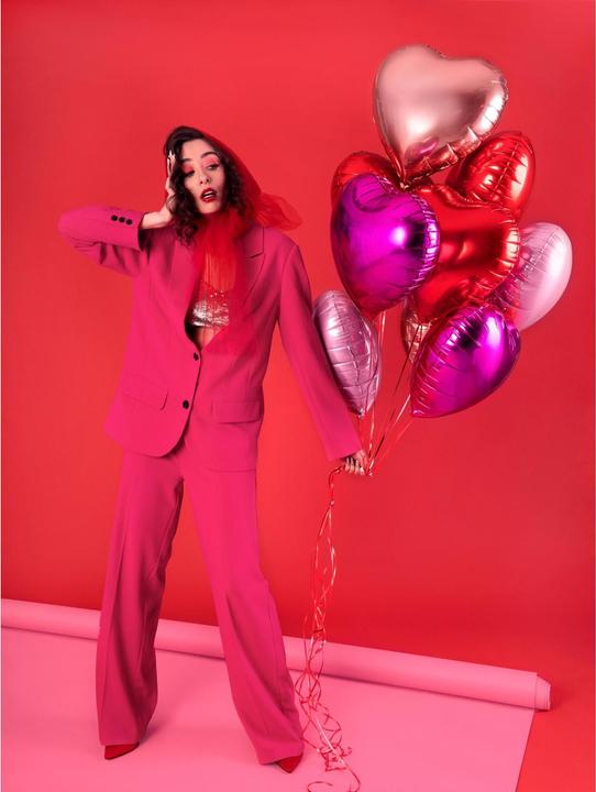Produktbild Partydeco Rotes Herz Ballon 45cm (1 x)