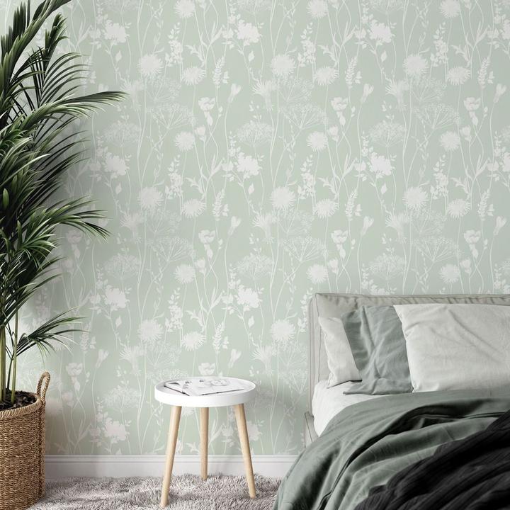 Actual product image Muriva Catherine Lansfield Meadowsweet Floral Wallpaper