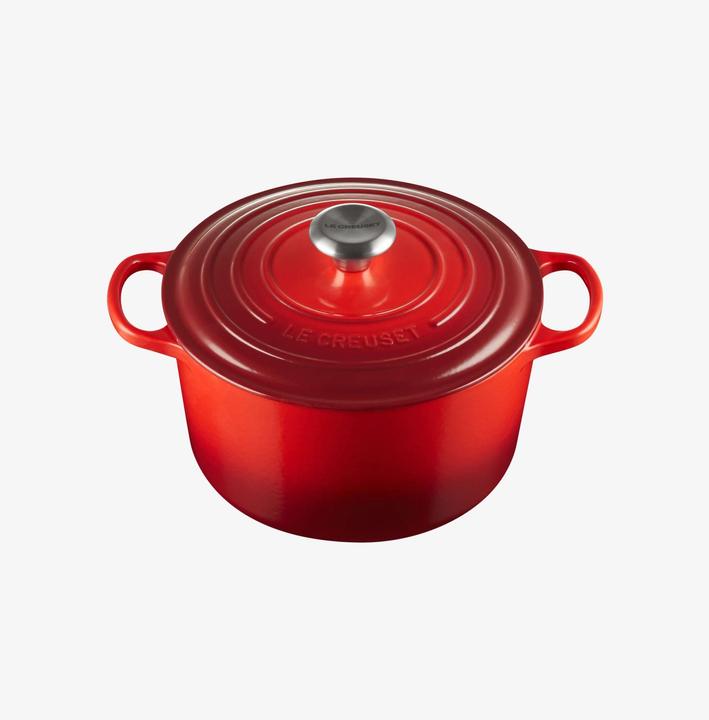 Produktbild Le Creuset Gusseisen Topf (24 cm, Bräter + Schmortopf, Gusseisen, Emaille)