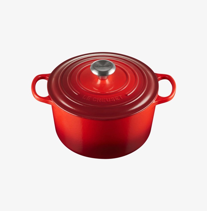 Produktbild Le Creuset Gusseisen Topf (24 cm, Bräter + Schmortopf, Gusseisen, Emaille)
