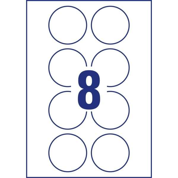 Actual product image Avery Round labels