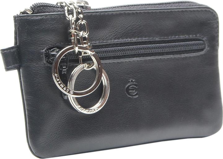 Actual product image Esquire Logo key case IV leather 12.5 cm
