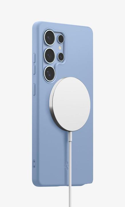 Actual product image Spigen Silicone Fit Mag Case for Samsung Galaxy S25 Ultra - Blue (Samsung Galaxy S25 Ultra)