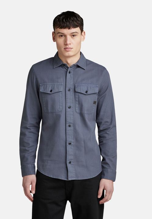 Produktbild G-Star G- Star Hemd MARINE SLIM Langarmhemd (M)