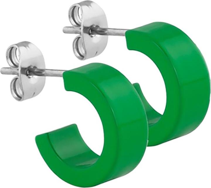 Produktbild Star Piercing Ohrstecker grün rund flach 5x14 (ohne Messing, Chirurgenstahl 316L)