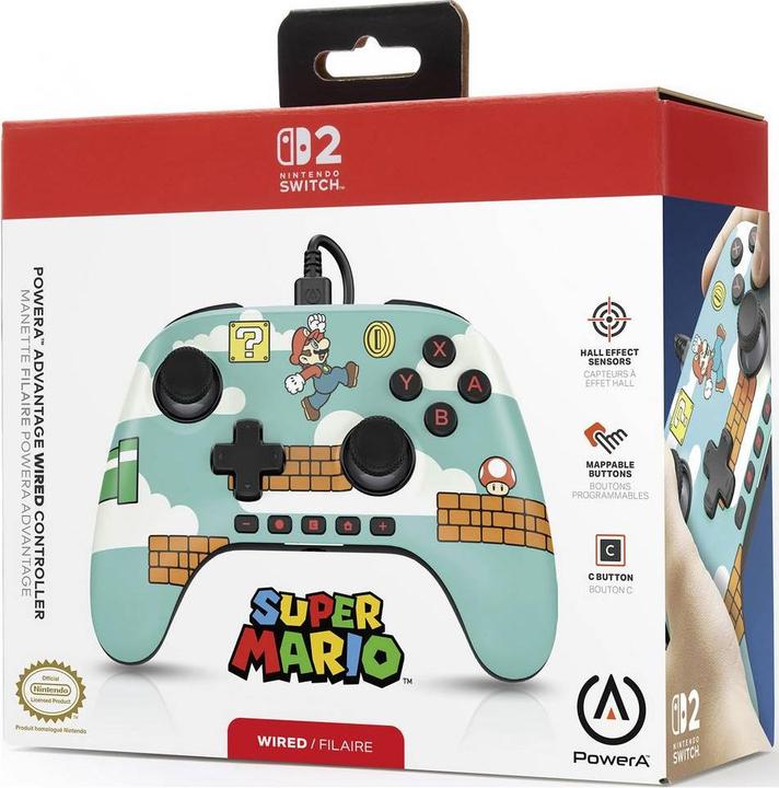 Produktbild PowerA NSW2 Controller Advantage wired Mario Time! (Switch 2)