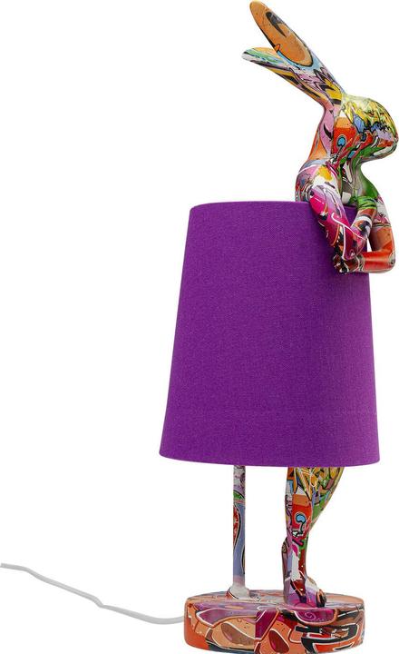 Image du produit Kare Design Lampe de table Animal Rabbit Graffiti/Violet 50cm (E14)