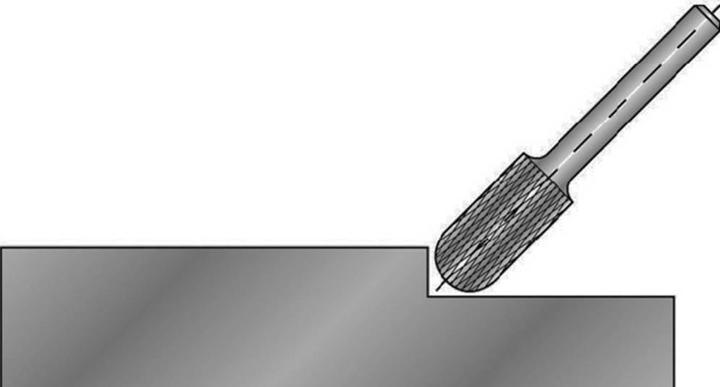 Actual product image Ruko carbide burr form C round roller