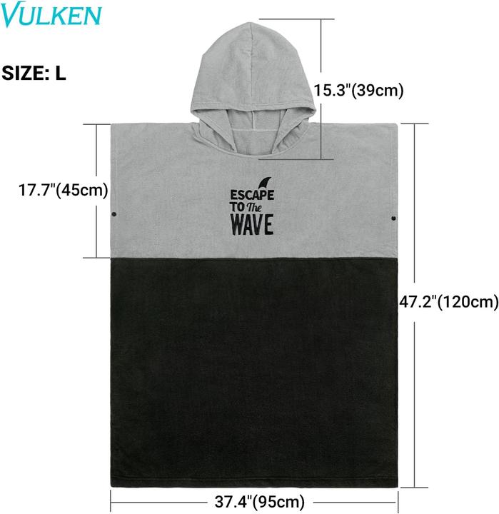 Immagine prodotto Vulken Badeponcho mit Kapuze