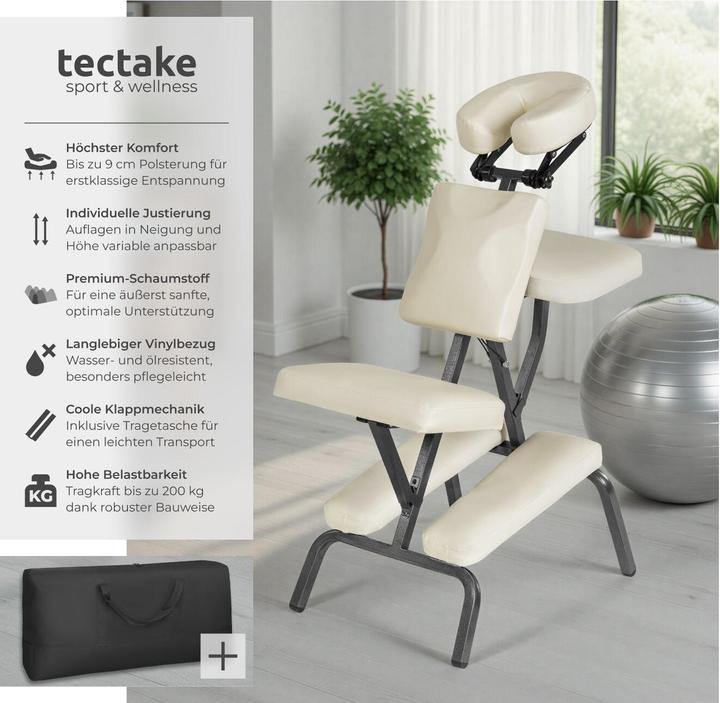 Actual product image tectake Massage chair