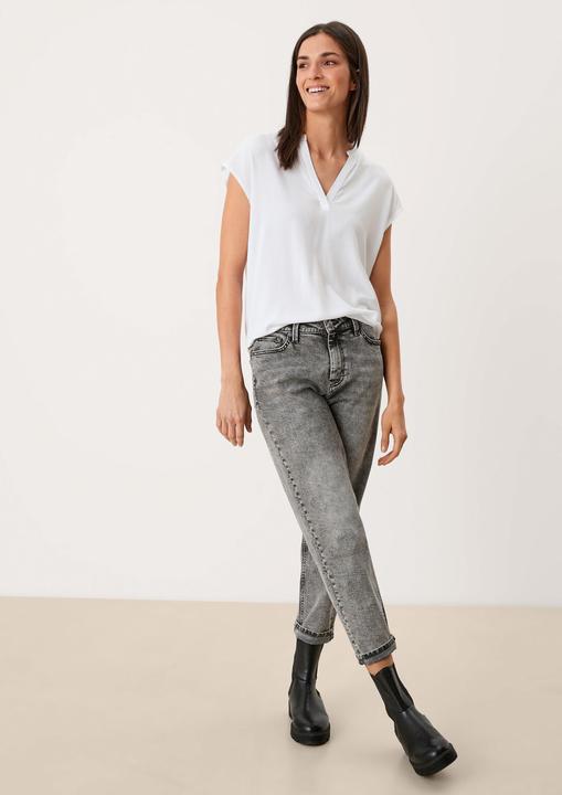 Actual product image S.Oliver T-Shirt Viskose Shirt im Materialmix (M)