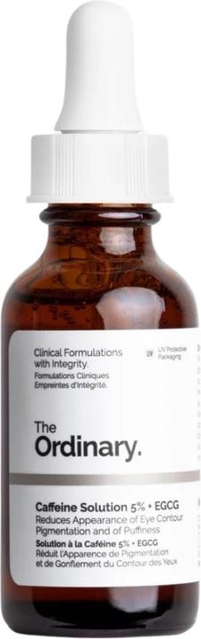 The Ordinary Caffeine Solution 5% + EGCG (Soin des yeux Sérum, 30 ml, Jour + nuit)
