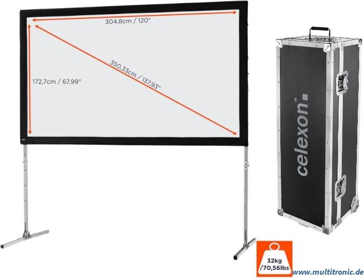 Actual product image Celexon Mobile Expert, Canvas, 16:9 (137.80", 16:9)