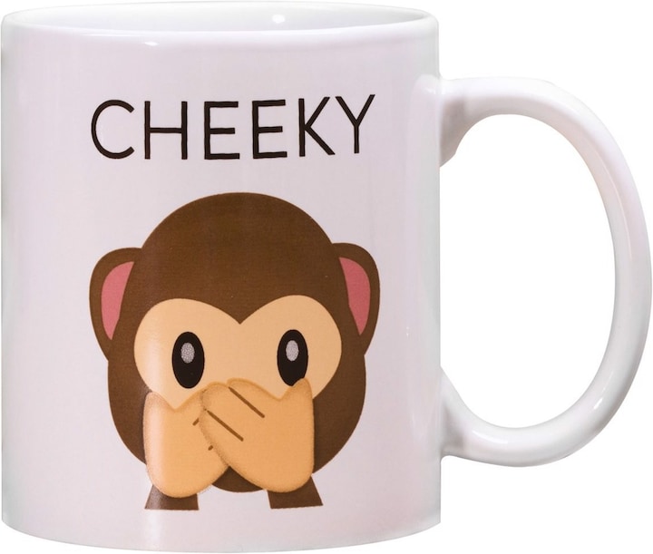 Mugs Tasse "Cheeky Mug" - Emoji Tasse (350 ml, 1 x)