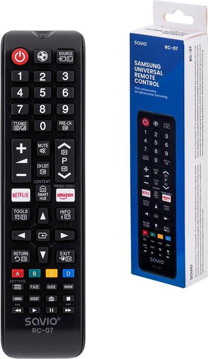 Immagine prodotto Savio RC-07 Telecomando IR senza fili per TV a pressione (Telecomando universale, Miracolo)