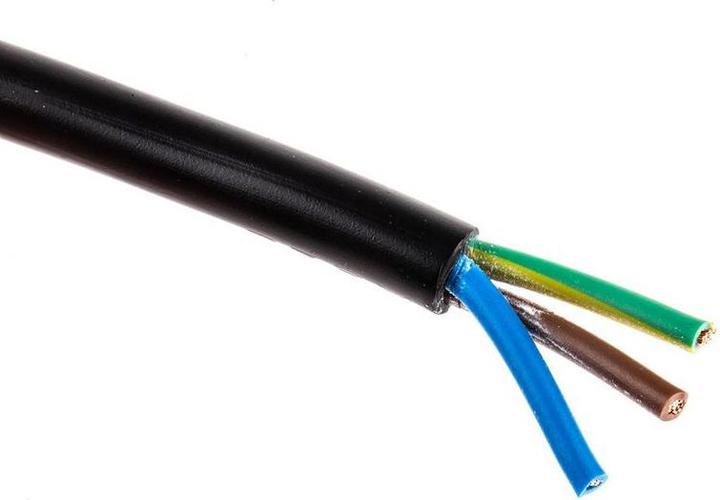 Produktbild RS PRO Netzkabel PVC 3 x 0,75mm² 24x0,2 schwarz (100 m)
