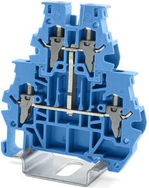 Produktbild RS PRO Reihenklemme Blau, 4mm², 1 kV / 32A, Klemma