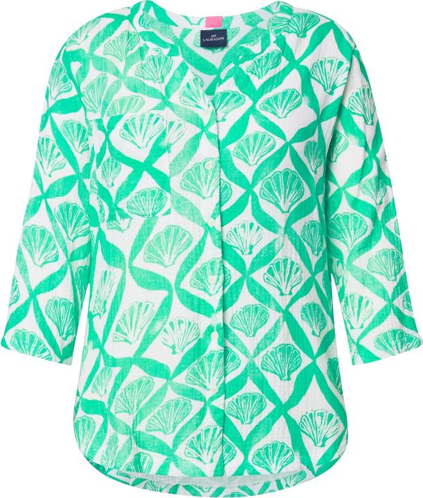 Immagine prodotto Laurasøn Blusa di mussola con scollo a V e maniche a 3/4 (50)