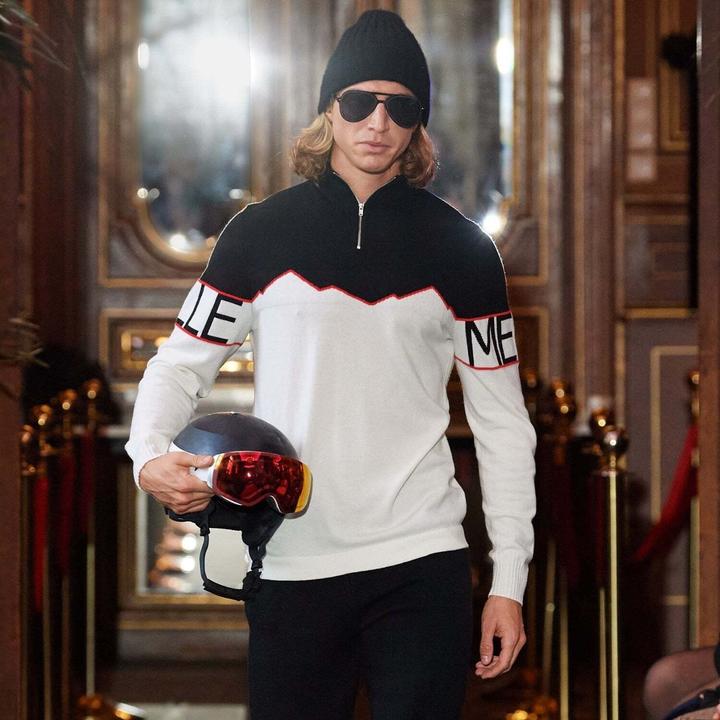 Produktbild Bellemere Pullover Half-Zipped Cashmere Blend Sweater (M)