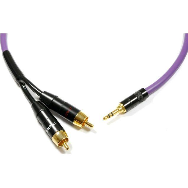 Melodiya Kabelbuchse 3,5 mm - RCA (Cinch) x2 5 m lila (5 m), Audio Kabel