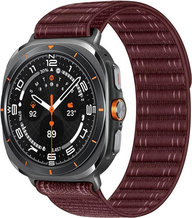 Actual product image Cover-Discount Galaxy Watch Ultra (47mm) - Nylon replacement strap with Velcro fastener (Nylon, Galaxy Watch Ultra)