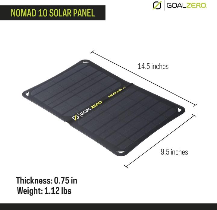 Image du produit Goal Zero Nomad 10 (10 W, 0.51 kg)