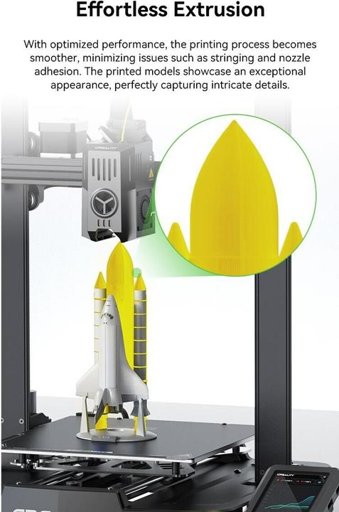 Image du produit Creality Filament PETG Hyper Vert, 1.75 mm, 1 kg (PETG, 1.75 mm, 1000 g, Vert)