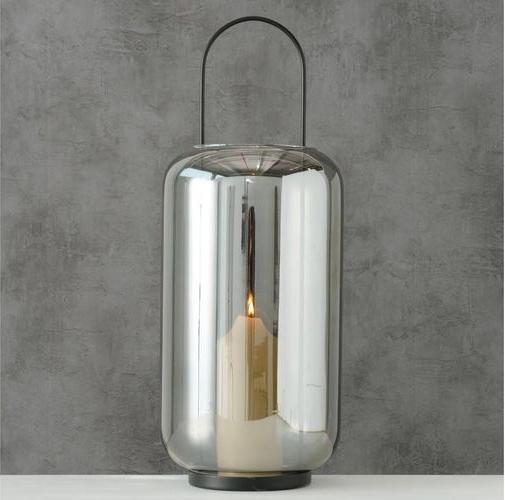 Produktbild Boltze Home Windlicht Meryse 20 x 50 cm, Anthrazit (20 x 50 cm, 1 x)