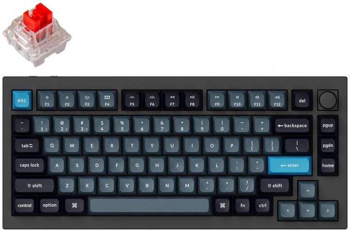 Keychron Key Q1 Pro 75% Alu RGB Key Red wh H Q1P-M1-EN (DE, Wireless)