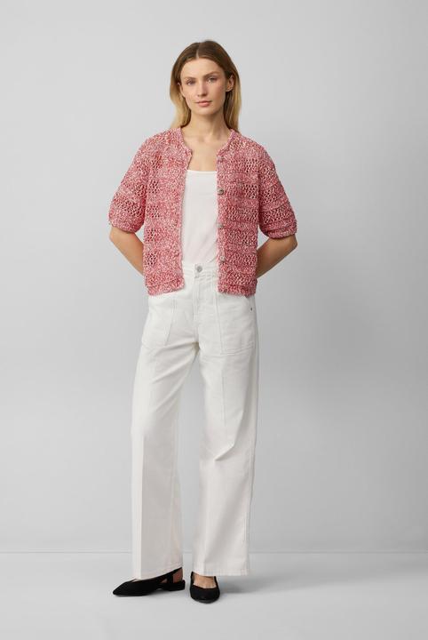 Actual product image S.Oliver Strickjacke Verkürzte Ajour-Strickjacke mit Glitzereffekt (32)