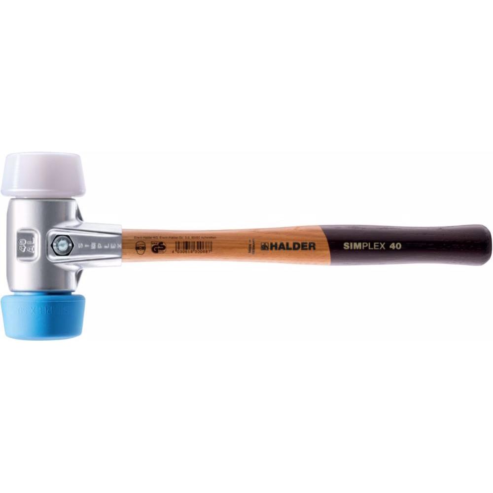 Halder, Hammer, Schonhammer 430 50mm TPE-soft/Superplastik AL-Gehäuse Simplex (430 g)