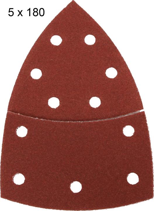 Actual product image Bosch Zubehör Sanding sheet set for multi-sander, 25-piece, 11 holes, 102 x 62 mm, 40 - 180 (120, 180, 40, 80)