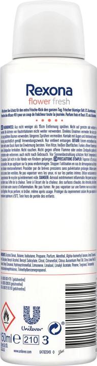Image du produit Rexona Déodorant Flower Fresh 0% (Spray, 150 ml)
