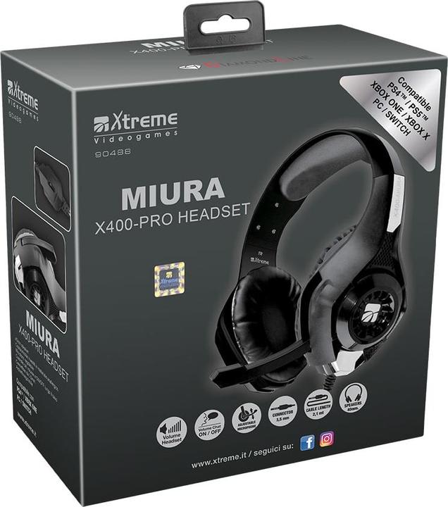 Actual product image Xtreme Cuffie Diamond Line MIURA X400-PRO -Xtreme (Cable)