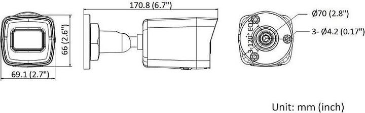 Immagine prodotto Hikvision Bullet, obiettivo fisso, IP67, 4 (2560 x 1440 Pixels)