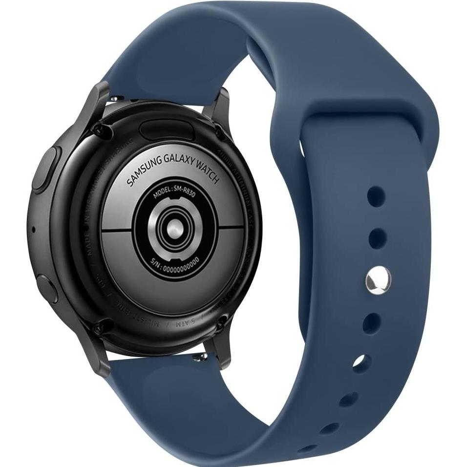 Thumbnail - Screenguard Silicone Strap Sportarmband (Silikon, Galaxy Watch 5 (40mm)), Uhrenarmband, Blau