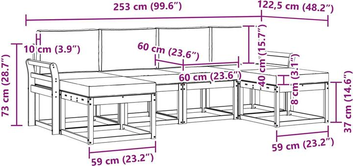 Produktbild vidaXL Outdoor-Sofagarnitur